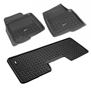 Ford Raptor Floor Liners - Front + Rear - Rugged Ridge - All Terrain - Black - `09-`14